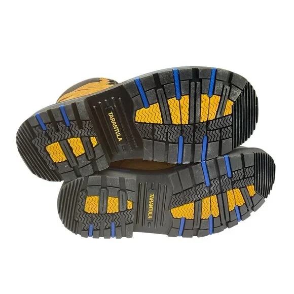 DAKOTA Men 8" Steel Toe Steel Plate Quad Comfort Work Boots 8522 Wheat Size 10W - Picture 5 of 8